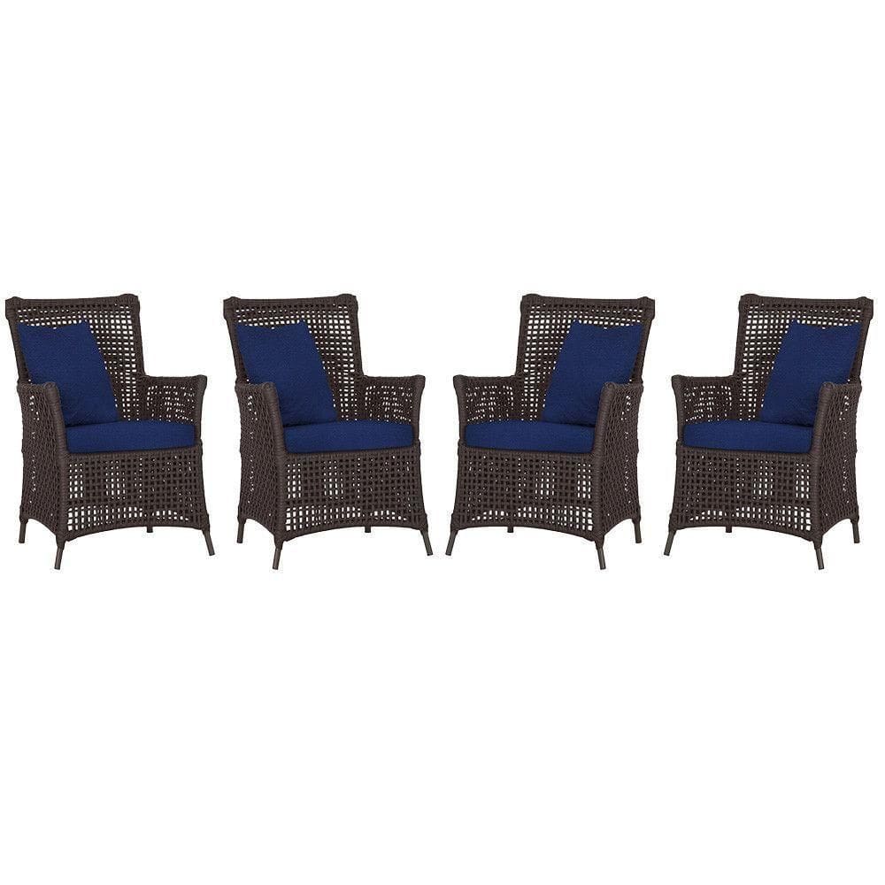 4 Poltronas Igapó Alumínio Pintura Marrom Corda Náutica E10 Marrom