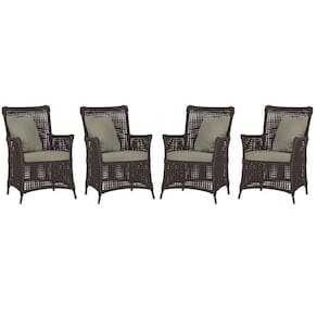 4 Poltronas Igapó Alumínio Pintura Marrom Corda Náutica E8 Marrom
