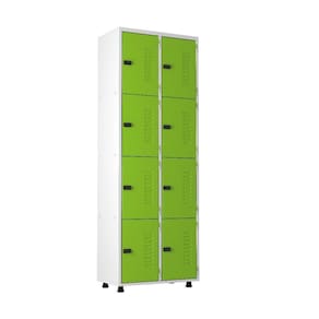 Armário  Aço 8 Portas Academia Guarda Volume Ea702 Verde