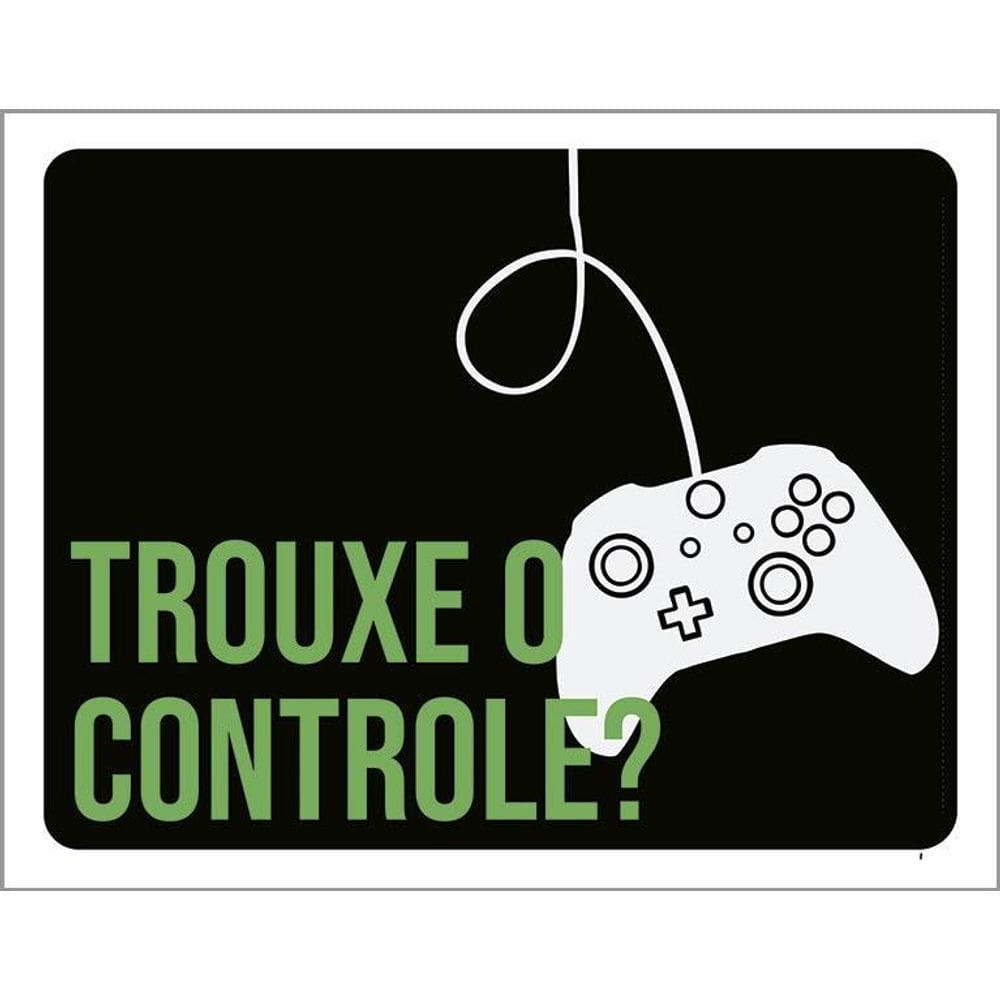 Kit 3 Placas Decorativa Trouxe Controle Ps