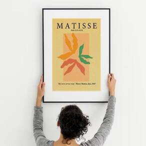 Quadro Moderno Arte Matisse Kraft - 60X48Cm