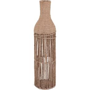 VASO FIBRA DECORATIVO ENFEITE CASA 61x15x15cm NATURAL