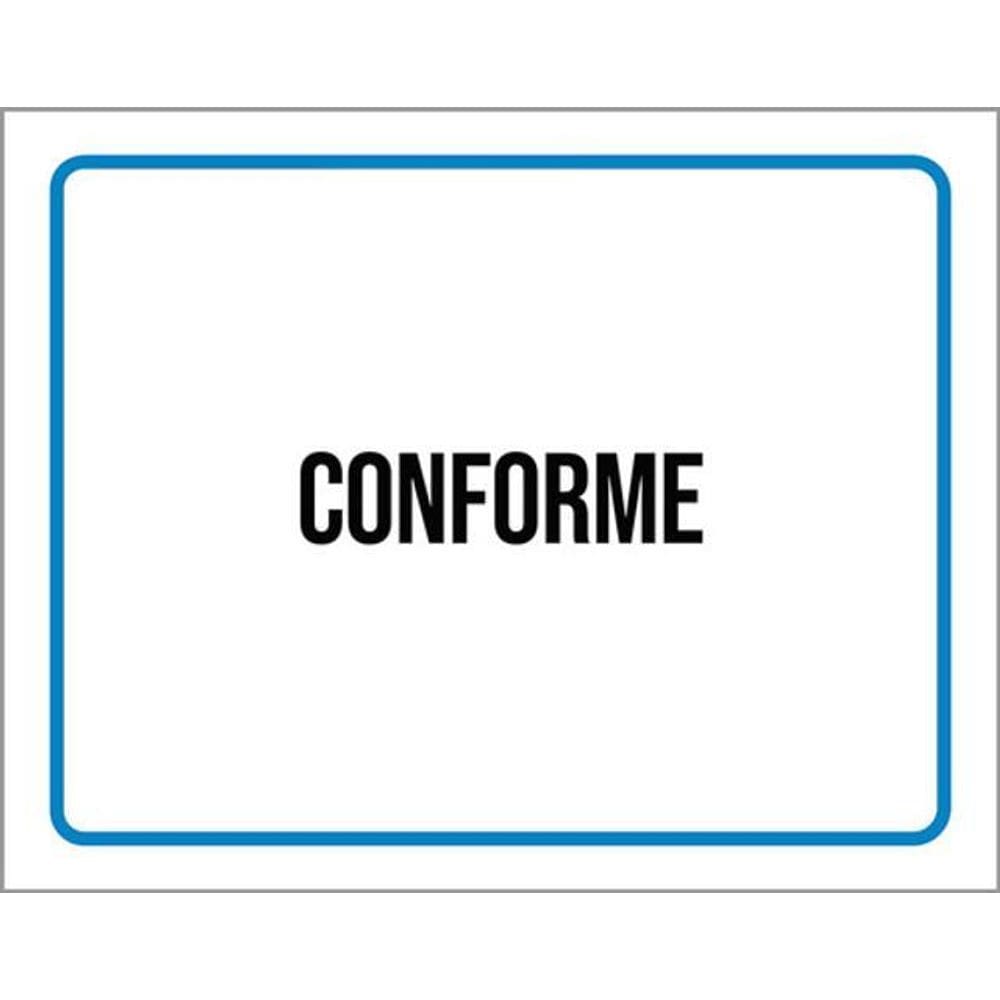 Kit 3 Placas Conforme Setor