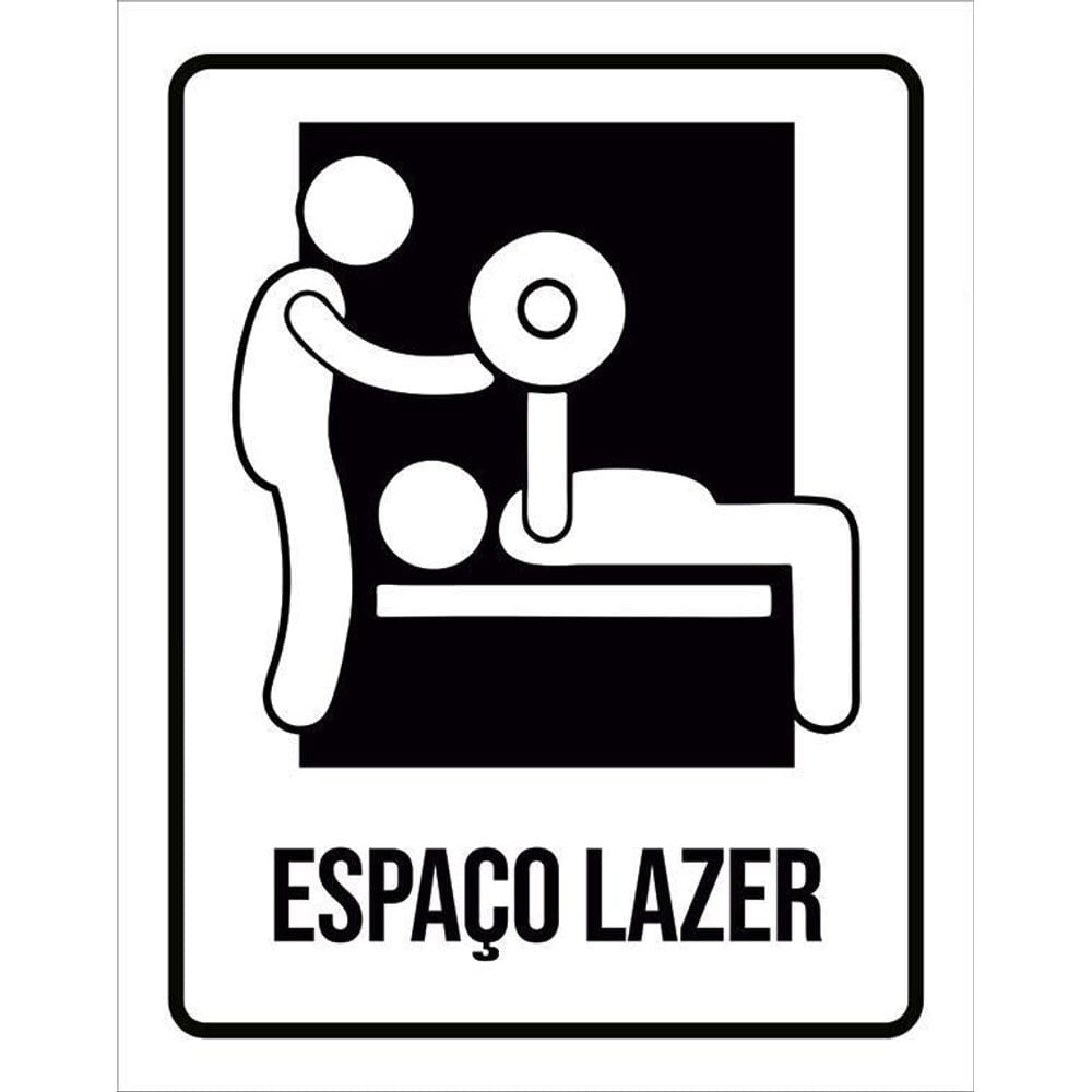 Placa Condomínio Ambiente Espaço Lazer Fitness 36X46