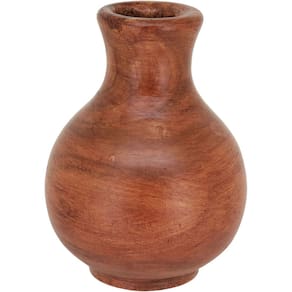 Vaso Decorativo Enfeite Home&co Madeira 17x13x13cm Natural