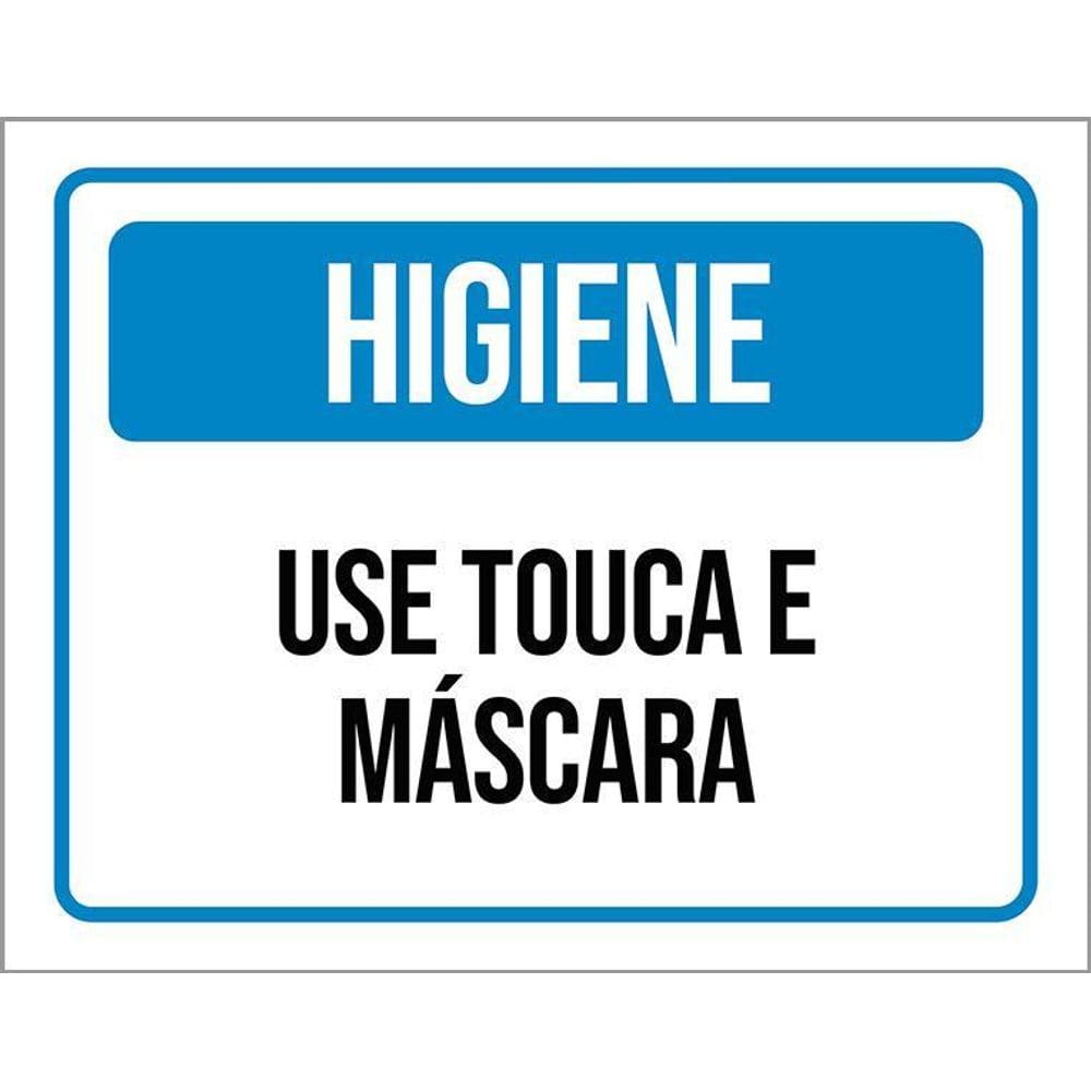 Kit 3 Placas Higiene Use Touca E Máscara