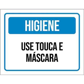 Kit 3 Placas Higiene Use Touca E Máscara
