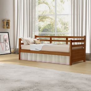 Cama Solteiro com Colchão Babá Madeira Enjoy Mona Mais Nicho - Castanho