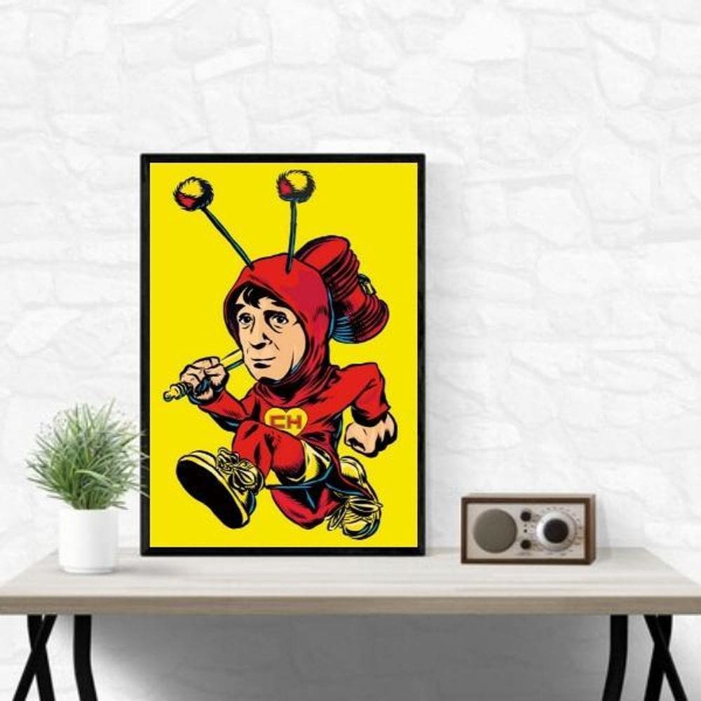 Quadro Decorativo Arte Chapolin 24X18Cm