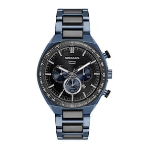 Relógio Seculus Masculino Ref: 77280Gpsveq1 Cronógrafo Azul