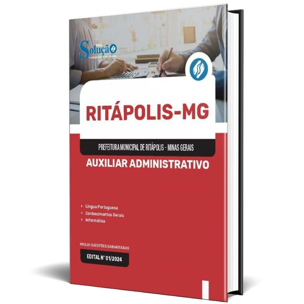 Apostila Prefeitura Ritápolis Mg 2024 Auxiliar