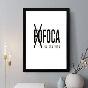 Quadro Decorativo Fo Foca Na Sua Vida 24X18Cm