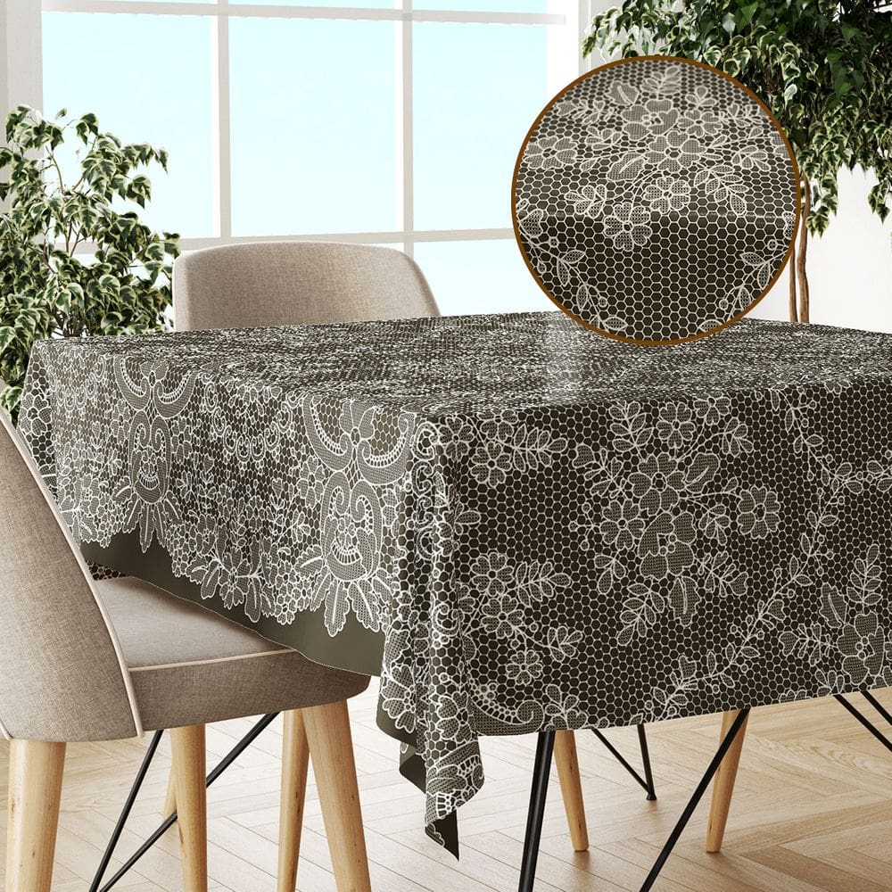 Toalha Mesa Plástica Térmica RENDA CMR 4 a 6 Lugares 1,60