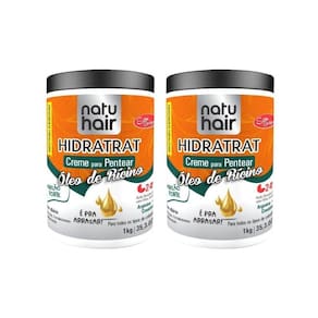 Creme Para Pentear Natuhair 1K Oleo De Ricino - 2Un
