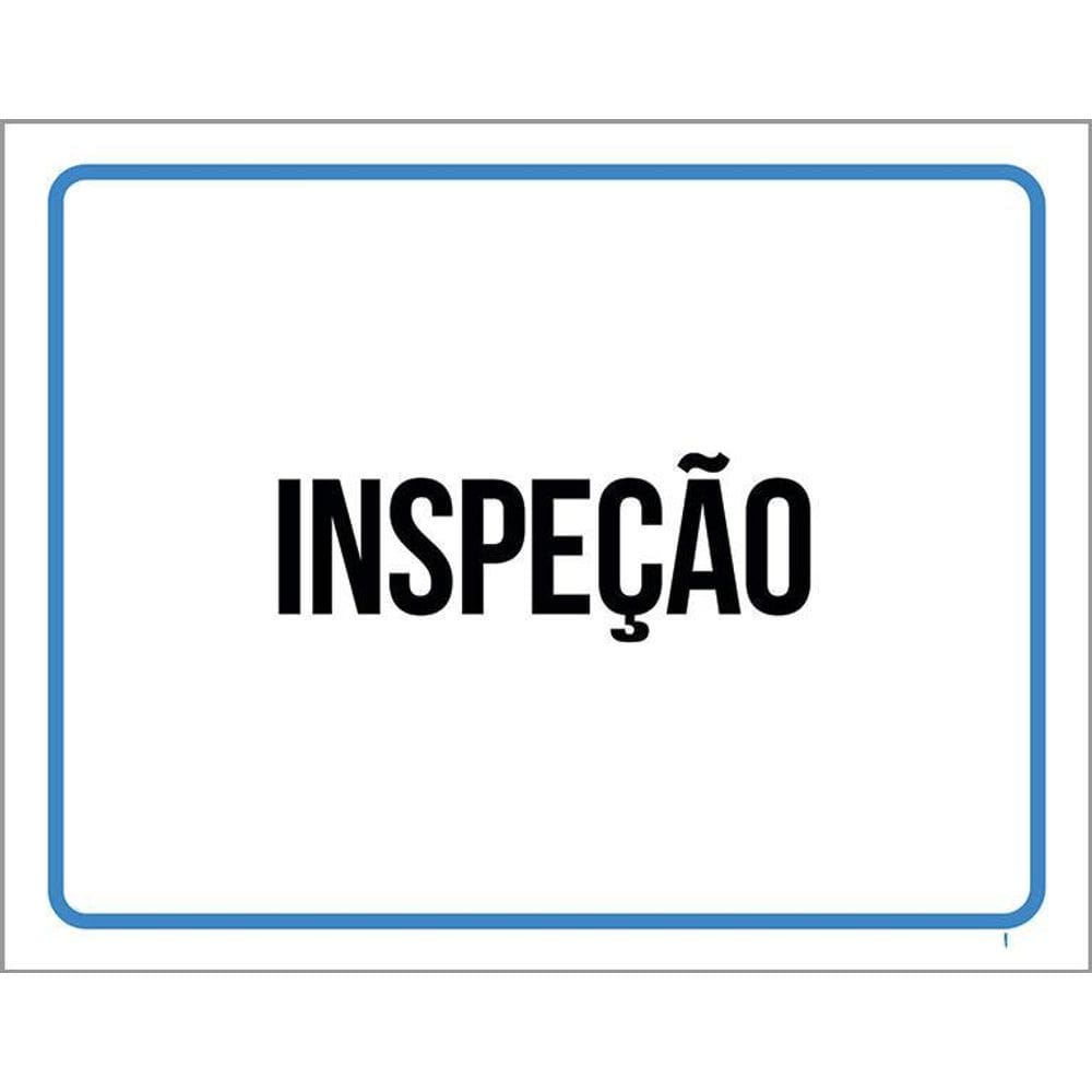Placa Ambiente Sinalização Setor Inspeção 36X46