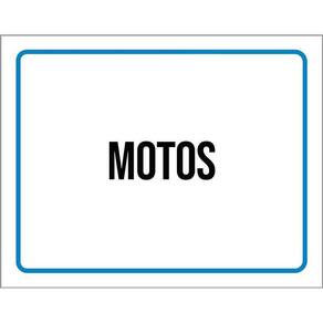 Kit 3 Placas Ambiente Sinalização Setor Motos