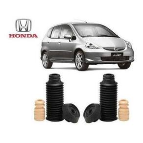 2 Kit Coxim Batente Coifa Dianteiro Honda Fit 2003 2004 2005 2006