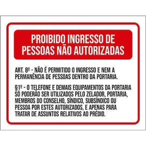 Kit 3 Placas Proibido Ingressos Pessoas Não Autorizadas