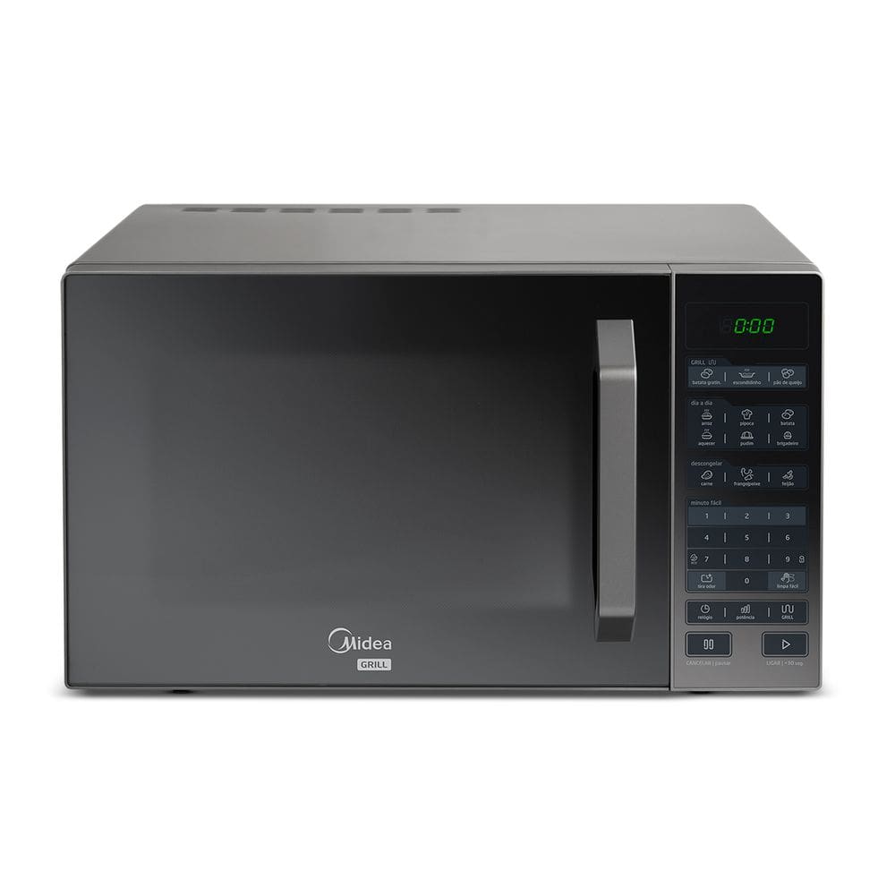Micro ondas 35l Grill Prata Espelhado Midea MXGA35S
