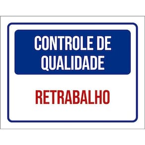 Kit 3 Placas Controle De Qualidade Retrabalho