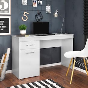 Escrivaninha 1 Porta 1 Gaveta Vitória Branco Demóbile Branco