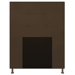 Cabeceira Solteiro 0,90m Zurique Suede Marrom - Pallazio