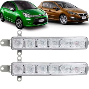 Par Pisca Led Para-Choque Dianteiro Citroen C3 Peugeot 308