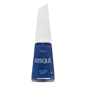 Esmalte Risqué Coloridos Cremoso Cor Azulivre Mente 8ml