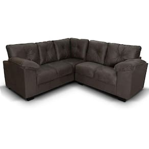 Conjunto Sofá De Canto 2 E 3 Lugares Hellen Santiago Velut Tabaco