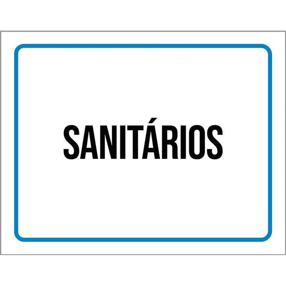 Placa Ambiente Sinalização Setor Sanitários 36X46