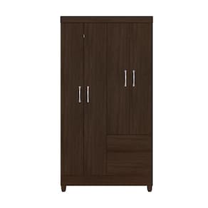 Guarda-roupa 4 Pts 2 Gavetas Lotus Ebano Touch Demóbile Ebano Touch