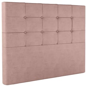 Cabeceira Casal 138 Cm Berlin Veludo Rose Soon Rose