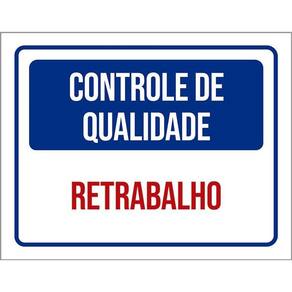 Kit 3 Placas Controle De Qualidade Retrabalho
