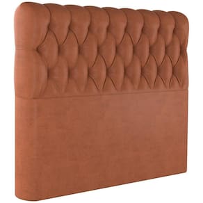 Cabeceira Casal 138 Cm Vegas Veludo Terracota Soon Terracota