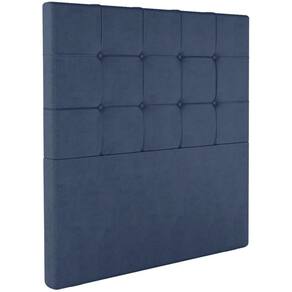 Cabeceira Solteiro 88 Cm Berlin Veludo Azul Soon Azul