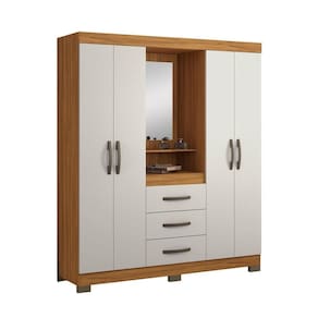 Guarda Roupa Solteiro 4 Portas E 3 Gavetas Notável