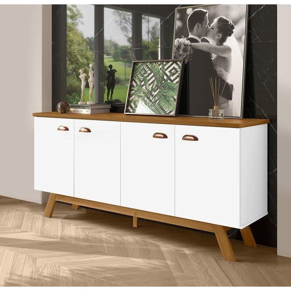 Buffet Atlanta Iv Branco/Nature - Tebarrot