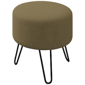 Puff Puf Para Sala Pes Metal Small Veludo Sl 945 Peer Sl 945