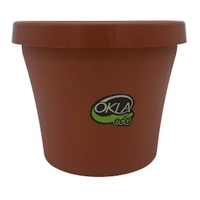 Vaso Redondo Veneza ECO (16X13) Cor Terracota OKLA