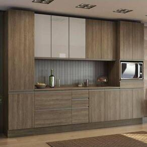 Cozinha Completa Maxxi 8 Peças C8p21 Nogal Kappesberg