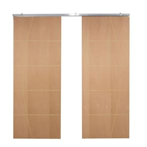 Porta Dupla de Correr P/ Verniz Frisada F01 - 210x180