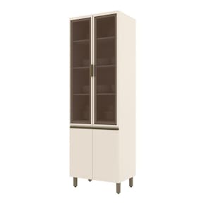 Cristaleira 4 Portas 715 Cm Connect Henn Off White