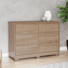 Cômoda 6 Gavetas Ravenna Henn Jequitibá Brilho