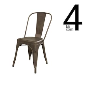 Conjunto 4 Cadeiras Tolix - Bronze