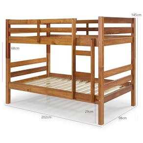 Conjunto Beliche Teen Com Cama Auxiliar Em Madeira Maciça Mv  Mel