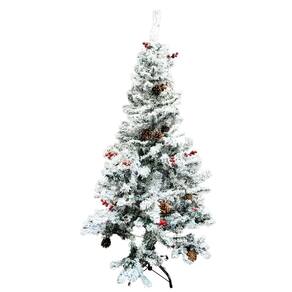 Árvore De Natal Nevada Decorada 150Cm 350 Galhos Natal