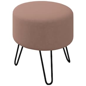 Puff Puf Para Sala Pes Metal Small Veludo Sl 949 Peer Sl 949