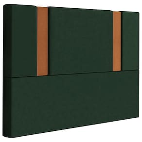 Cabeceira Casal 138 Cm Veron Veludo Verde Soon Verde