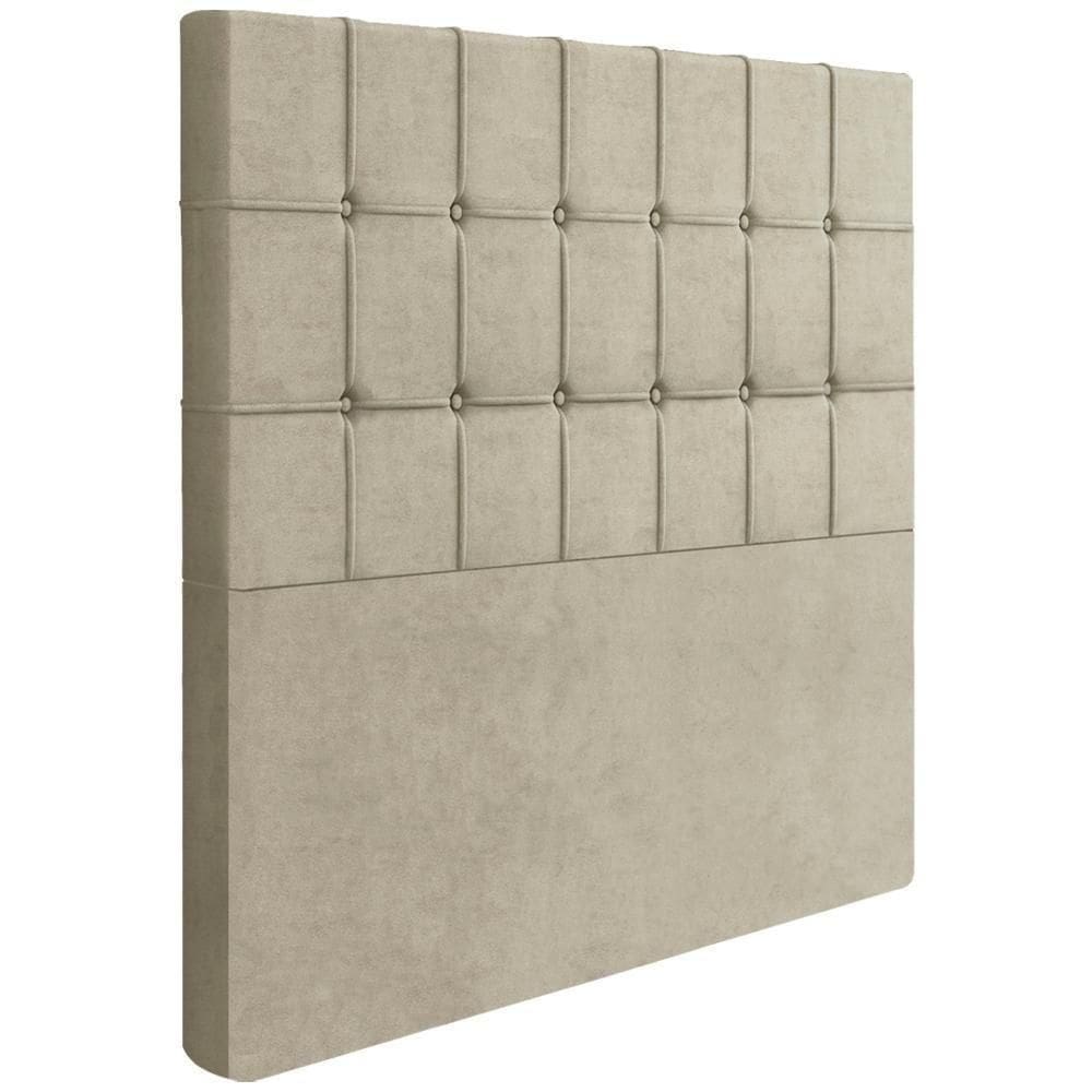 Cabeceira Solteiro 88 Cm Lots Veludo Bege Soon Bege
