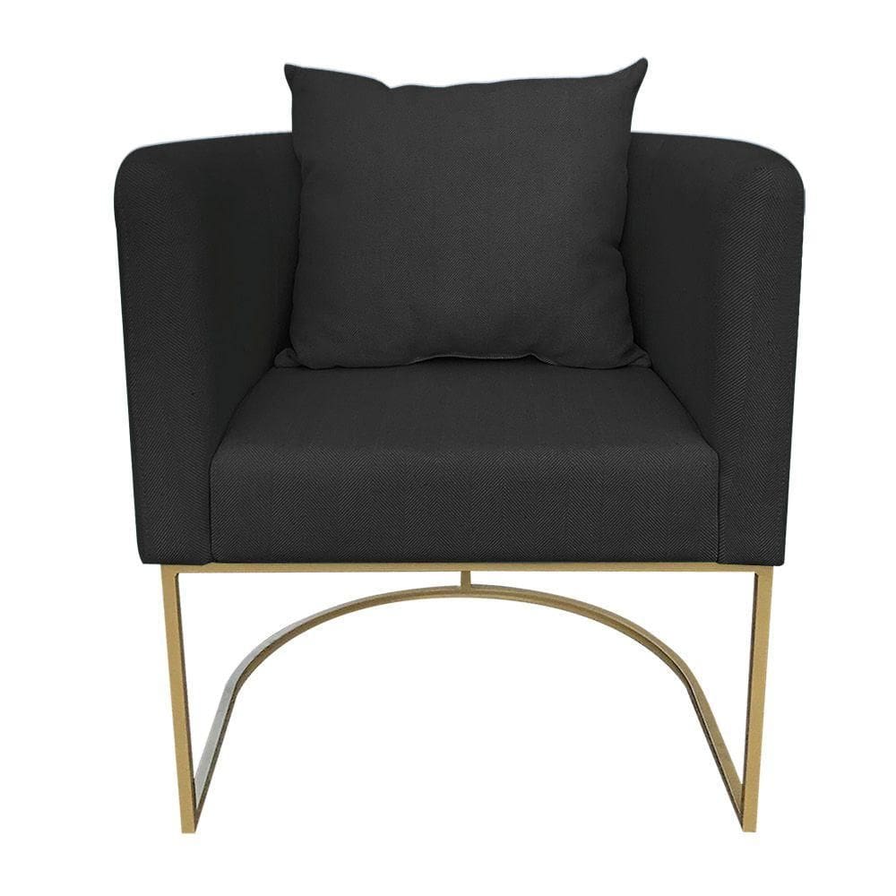 Poltrona Paola Linho Base Metálica